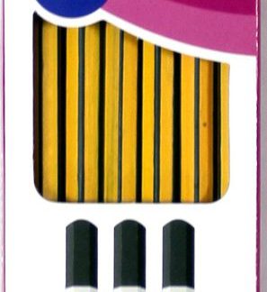 Marlin Scribblers HB end dipped pencil Blue and