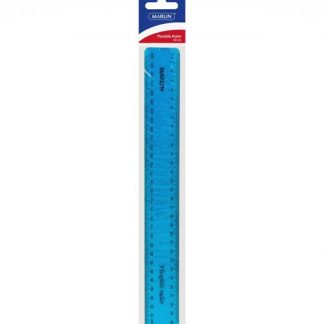 Marlin Flexible 30cm Ruler Blue