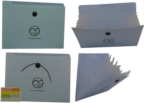 Brainware 8 Compartment Expanding File Organiser