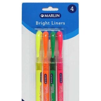 Marlin Bright Liners Pen Type Highlighters
