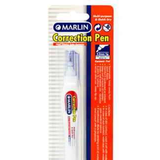 Marlin Office Essentials 7ml Correction Fluid Pen